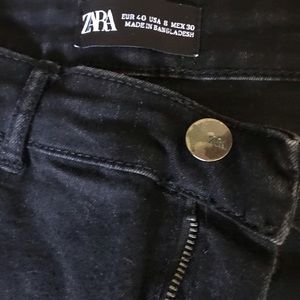 Zara Skinny Ankle Jeans with distressing